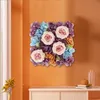 30x30cm New Silk Peony Hydrangea Artificial Flower Wall Wedding Background Wall Store Wall Decorated Living Room Bedroom Decor Flowers