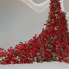 Fleurs décoratives en velours Rose à poignée unique, décoration florale pour la saint-valentin, Arrangement de Table, support de fleurs pour mariage