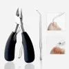 Tagliaunghie in acciaio inossidabile Tagliaunghie per dita per cuticole Set di strumenti per manicure con scatola per unghie spesse incarnite Unghia 1 LL