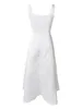 Casual Dresses Women Formal A-Line Dress Sleeveless Square Neck High Waist Party Beach Cocktail Clubwear