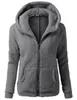 Herrtröjor tröjor Autumn Winter Warm Jacket Women hoodie hooded casual kvinnlig tröja med blixtlås med solid mjuk fleece 231011