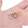2/10Pcs Stainless Steel Fake Piercing Clip On Nose Ring Hoop Septum Rings For Women Non-Pierced Body Jewelry Dhgarden Ot78K
