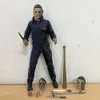 Mascot Costumes Neca Figure Michael Myers Figure with Led Halloween Ultimate Action Figure Model Toys Joint Movable Doll Christmas Present