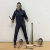 Costumes de mascotte Neca Figure Michael Myers Figure avec LED Halloween Ultimate Action Figure Modèle Jouets Joint Mobile Poupée Cadeau de Noël