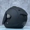 Motorcykelhjältar Män och kvinnor hjälm Casco Casque 4 Matt svart halv sommarsäsong racing öppna ansikte barn