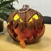 その他のイベントパーティーのサプライポップアップ格納式-o'-lantern led光る目は音を立てるカボチャランタンホラー装飾プロップホーンティータードハロウィーンギフトT231012