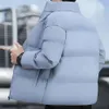 Parkas en duvet pour hommes, manteau en tissu doux, veste coupe-vent de qualité supérieure avec col montant, rétention de chaleur, protection du cou, rembourrage épais pour l'extérieur 231011