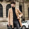 Men's plus size Outerwear Coats Winter Woolen Long Jacket Fashion Slim Trench 10 Color Options Overcoat Men Black White Khaki Red Windbreaker 231012