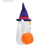 Autres fournitures de fête d'événement 1,5 m Halloween jouets gonflables fantôme lumineux ornements de citrouille de poche pour la cour de la maison en plein air Halloween accessoires de décoration T231012