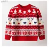 Women's Sweaters Christmas Children Sweater Autumn Clothing 3-7 Years Baby Girls Boys Knitwear Pullover Knitted Sweater 2023 Kids Party SweatersL231012