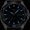 Wristwatches Yelang Men Automatic Watch Mens Tritium Watches T100 Self Wind Mechanical Wristwatch 100M Waterproof Luminous Sapphire Mirror