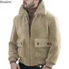 Men's Jackets Warm Coat Faux Fur Winter Casual Loose Double sided Plush Hoodie Fluffy Fleece Jacket Hoodies Outerwear M 3XL 231012