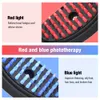 Borstar Hårborstar Elektrisk massagekam Blue Red Light Therapy Vibration Hair Massage Scalp Brush Negative Ion Spray Hårtillväxt Massag