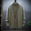 Men s Sweaters Turtleneck Men Clothing Autumn Winter Casual Pullover Tops Knitted Solid Color Long Sleeve Shirts 231012