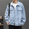 Men's Jackets Denim Jacket Men Vintage Jean Coats Streetwear Fashion Jean Jacket Men Turn Down Collar Denim Outerwear Cotton Bomber Jacket 231012