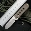 CNC wholesale brand S35VN blade titanium handle mini pocket knife keychain for outdoor camping hiking rescue survival