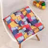 Kussen Hoge elastische comfortabele vierkante zitting S voor thuiskantoor Antislip ademend verdikte gewatteerde matten stoelen