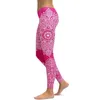 Aktywne spodnie Li-Fi Mandala Leggingi Yoga Woman Fitness Push Up Tip Wear Trening