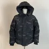 Erkekler Down Ceket Kanada Parka Kış Kış Paltosu Homme Outerwear Büyük Jassen Kürk Kapşonlu Fourrure Manteau Sıcak Hiver Parkas Doudoune Boyut XS-3XL