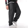 Jeans pour hommes Automne Plus Taille Casual Hip Hop 36-46 Mode Flocage Brodé Poche Lâche Fat Skateboard