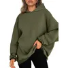 Sweat à capuche coupe ample pour femme, élégant, surdimensionné, pull-over, haut pour automne/hiver, mode Streetwear