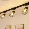 Ceiling Lights Vintage Industrial LED Track Lights Track Rail Spotlights lamp with E27 Bulb LED Ceiling Track Lamp for Clothing Store Decor Q231012