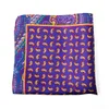 CRAVAT VINTAGE STYNE MENS 100% SILK PAISLEY WYDRUKOWANY KWIERANY Custom Customerchief Pocket Square 231012