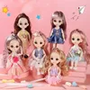 Puppen Puppe Mädchen Spielzeug Mini bewegliche Gelenk Baby 3D Schöne Spielzeuge für Mädchen Kleidung Anzieh 112 Mode 17 cm Geschenke 231012