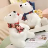 Suprimentos de brinquedo de natal 30/45cm bonito natal urso polar boneca brinquedo de pelúcia jogar decoração de natal presente de natal r231012
