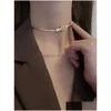 Klassieke horlogegesp vorm titanium staal choker ketting voor vrouw Koreaanse mode-sieraden gotische meisjes Y Dhgarden Otldk