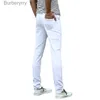 Jeans voor heren Elastische slanke witte jeansbroek voor heren, Koreaanse mode, jeugd, slim fit, cargobroek, klassieke streetwear, herendenimbroekL231011