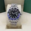 Hot Seller Fashion GMT Series Men's Watch med 40mm högkvalitativa armbandsur Vattentätt rostfritt stål Keramikmaskiner för julklapp No Box