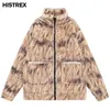 Men's Down Parkas Faux Fur Cat Jacket Men Harajuku Hip Hop Graphic Coats Winter Warm Thick Outwears Korean Streetwear 2023 Quality Clothing 231011