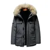 Designer Winter Down Jacket Top Mens Fashion Parka Waterproof Windproof Premium Fabric Thick Cape Belt Warm Jackets123