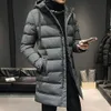 Men's Down Parkas Men Winter Parka Coat Hooded Ultimate Warmth Wind Protection High Collar Midlength Outdoor Snow Jacket 231011