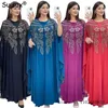 Etnische Kleding Abaya Voor Vrouwen Dubai Luxe Gewaad Femme Musulman 2023 Chiffon Boubou Moslim Mode Jurken Caftan Marocain Djellaba