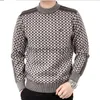 Maglioni da uomo Moda O-Collo lavorato a maglia impiombato All-match Lattice maglione Abbigliamento da uomo 2023 Autunno Nuovi pullover casual Manica lunga Coreano Top J231023