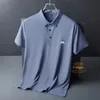 Polo da uomo J Lindeberg Maglietta da golf per uomo Moda Casual Manica corta Estate Ghiaccio Seta Polo traspirante Maglietta sportiva da golf 231011