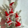 Natal bebê elfo bonecas com sino de ouro bebê elfos pingente de natal decoração mini elf natal ornamento boneca crianças brinquedos presentes pequenas bonecas