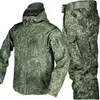 Survêtements pour hommes Hommes Épais Soft Shell Hiver Militaire Travail Sharkskin Storm Veste Velours Randonnée Vêtements Pêche Deux Pièces Ensemble Survêtements 231011