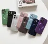 Etui telefoniczny na iPhone 15 Pro Max 14 13 12 11 XR MAGSAFE TPU Soft Cell Confone Cover ze szklanym obiektywem ochraniaczem do aparatu