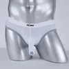 Cueca boxer masculina de seda, cueca boxer com buraco para tubo de pênis, calcinha sexy masculina, cueca boxer gay, elefante, roupa íntima deslizante br2812