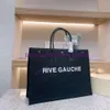 Borsa ylsl di alta qualità nuova borsa da donna borsa shopping borsa alta nylon moda lino spiaggia borsa a tracolla da viaggio di design di lusso