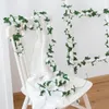 Decoratieve Bloemen 2.3M40 Bloem Hoofd Kunstmatige Rose Vine Krans Huwelijksboog Decoratie Nep Plant Blad Tailing Ivy