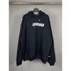 Balenciiaga Hoodie Edition Мужские дизайнерские толстовки Свитера Высокая мужская мода Парижская семейная новинка Art Crackle Print Двухслойный бархат из двух частей с капюшономNCOE