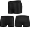 Sous-vêtements Soie Creux Hommes Boxers Sous-Vêtements Hommes Boxer Ropa Interio Homme Pénis Cueca Masculina Taille L-4XL