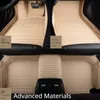 바닥 매트 카펫 줄무늬 PU 가죽 맞춤형 자동차 바닥 매트 BMW 3 시리즈 E46 2000-2005 년 인테리어 세부 사항 자동차 액세서리 카펫 Q231012
