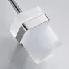 Toilet Brushes Holders Modern Toilet brush holder Stainless Steel SUS 304 Mounting Seat Square Style Glass Cups Bathroom Hardware Fitting 610009 231012