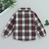 Jackets Toddler Baby Plaid Shirt Jacket Casual Lightweight Warm For Infant Boy Girl Spring Outwear Children's Clothing