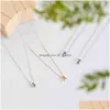 SUMENG Fashion Tiny Inledande halsband Guld Sier Color Cut Letters Enkel namn Choker Halsband för kvinnor hängsmycken gåva Dhgarden Otthb